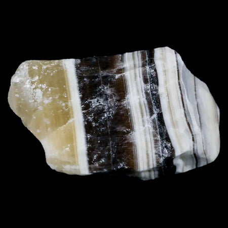 1.9" Natural Rough Zebra Calcite Crystal Mineral Specimen Nuevo Leon Mexico