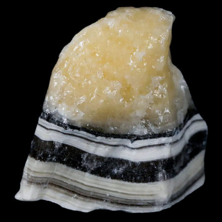 2.1" Natural Rough Zebra Calcite Crystal Mineral Specimen Nuevo Leon Mexico