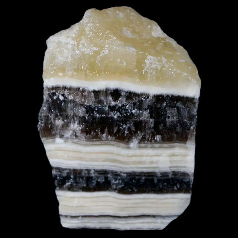 2" Natural Rough Zebra Calcite Crystal Mineral Specimen Nuevo Leon Mexico - Fossil Age Minerals