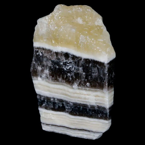 2" Natural Rough Zebra Calcite Crystal Mineral Specimen Nuevo Leon Mexico - Fossil Age Minerals