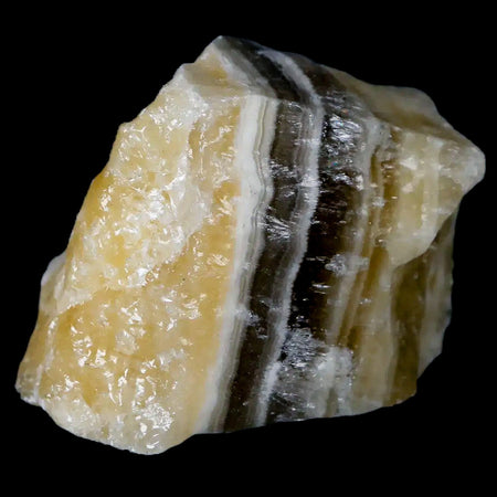 1.7" Natural Rough Zebra Calcite Crystal Mineral Specimen Nuevo Leon Mexico