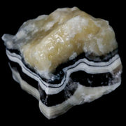 1.6" Natural Rough Zebra Calcite Crystal Mineral Specimen Nuevo Leon Mexico