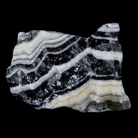 2.1" Natural Rough Zebra Calcite Crystal Mineral Specimen Nuevo Leon Mexico - Fossil Age Minerals