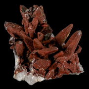 4.5" Natural Red Ferruginous Quartz Crystal Cluster Mineral Specimen Meknes Morocco