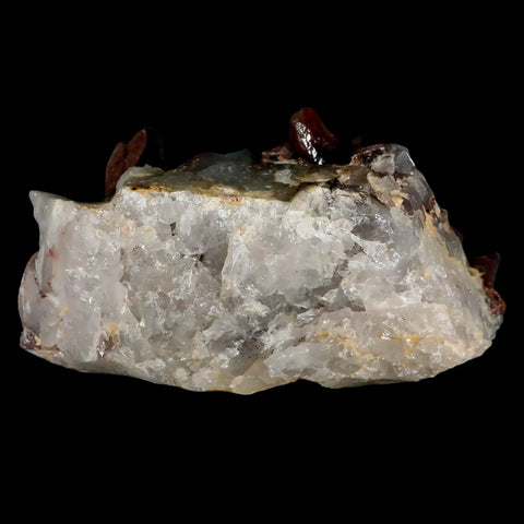 5.6" Natural Red Ferruginous Quartz Crystal Cluster Mineral Specimen Meknes Morocco - Fossil Age Minerals