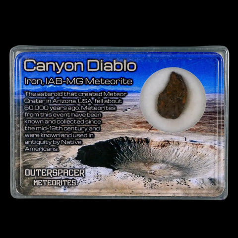 Canyon Diablo Arizona Meteorite Specimen Iron-Nickel Meteorites 3.76 Grams Display - Fossil Age Minerals