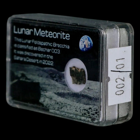 Moon Rock Lunar Meteorite Bechar 003 Algerian Sahara Desert Discovered 2022 - Fossil Age Minerals