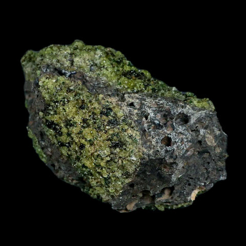 XL 4.5" Natural Emerald Peridot Crystal Minerals On Volcanic Rock Gila, Arizona - Fossil Age Minerals