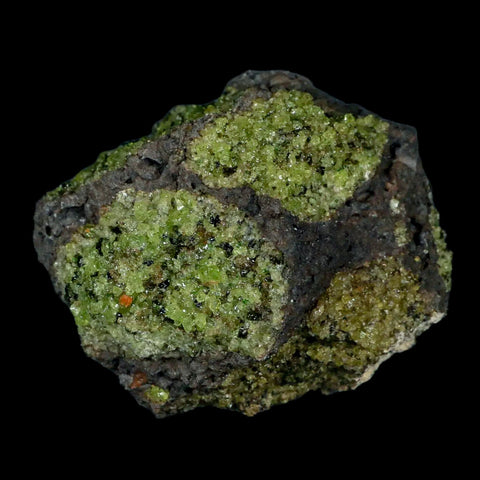 XL 3.5" Natural Emerald Peridot Crystal Minerals On Volcanic Rock Gila, Arizona - Fossil Age Minerals