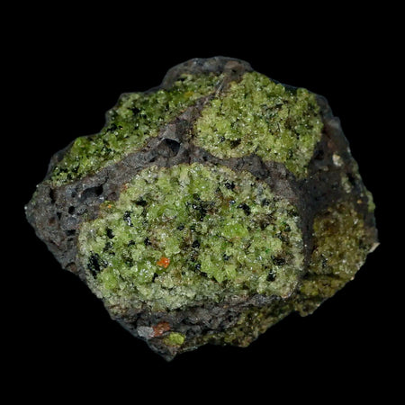 XL 3.5" Natural Emerald Peridot Crystal Minerals On Volcanic Rock Gila, Arizona