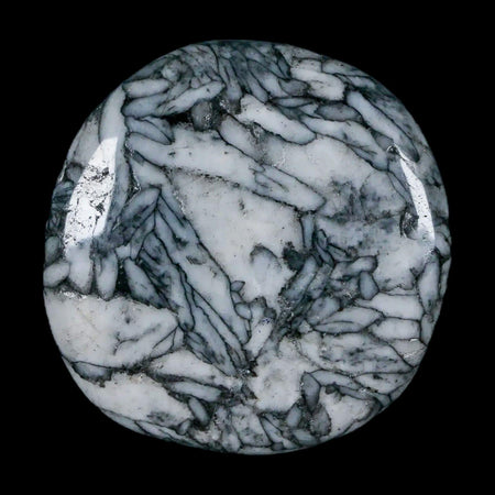 41MM Pinolite Polished Palm Stone Mineral Specimen Panolith Austria