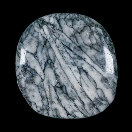 43MM Pinolite Polished Palm Stone Mineral Specimen Panolith Austria