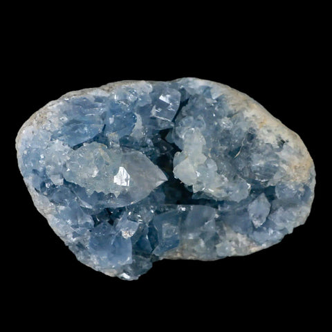 XL 6.1" Sky Blue Rough Celestite Crystal Druzy Cluster Geode 3 LB 14.5 OZ Celestine - Fossil Age Minerals