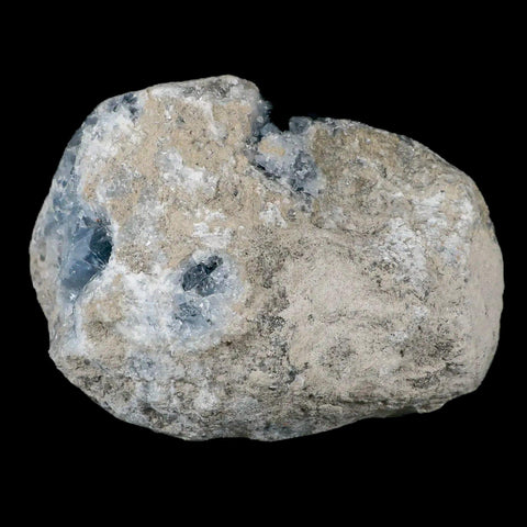 4.9" Sky Blue Rough Celestite Crystal Druzy Cluster Geode 4 LB 0.4 OZ Celestine - Fossil Age Minerals