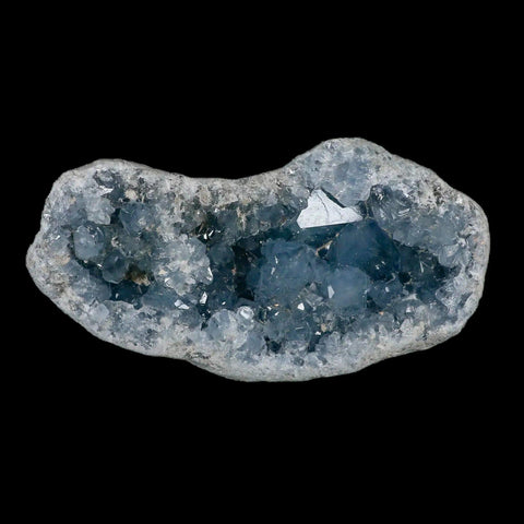 XL 8" Sky Blue Rough Celestite Crystal Druzy Cluster Geode 4 LB 7.8 OZ Celestine - Fossil Age Minerals