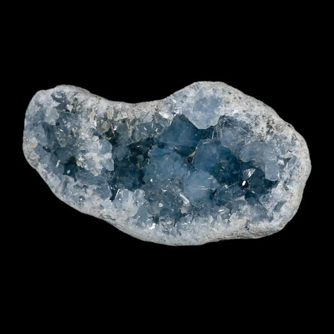 XL 8" Sky Blue Rough Celestite Crystal Druzy Cluster Geode 4 LB 7.8 OZ Celestine - Fossil Age Minerals