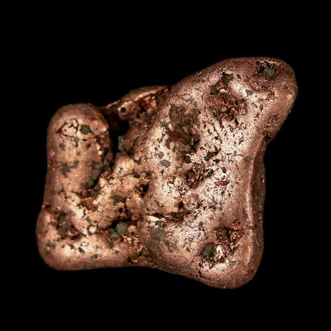 1" Solid Native Copper Polished Nugget Mineral Keweenaw Michigan - Fossil Age Minerals