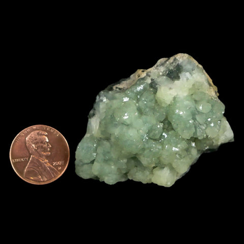 2" Rough Green Prehnite Crystal Mineral Specimen Location Imilchil, Morocco - Fossil Age Minerals