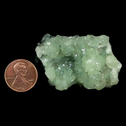 1.8" Rough Green Prehnite Crystal Mineral Specimen Location Imilchil, Morocco - Fossil Age Minerals