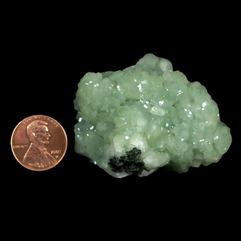 2.1" Rough Green Prehnite Crystal Mineral Specimen Location Imilchil, Morocco - Fossil Age Minerals