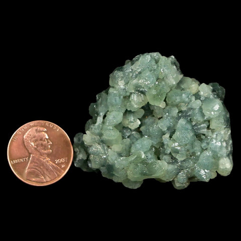 1.8" Rough Green Prehnite Crystal Mineral Specimen Location Imilchil, Morocco - Fossil Age Minerals