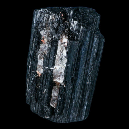 3.4" Natural Rough Black Tourmaline Mineral Crystal Specimen Schorl Brazil