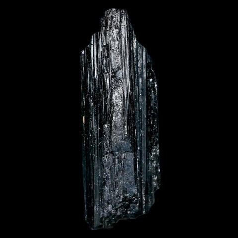 3.6" Natural Rough Black Tourmaline Mineral Crystal Specimen Schorl Brazil - Fossil Age Minerals