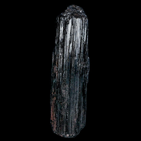 3.9" Natural Rough Black Tourmaline Mineral Crystal Specimen Schorl Brazil - Fossil Age Minerals