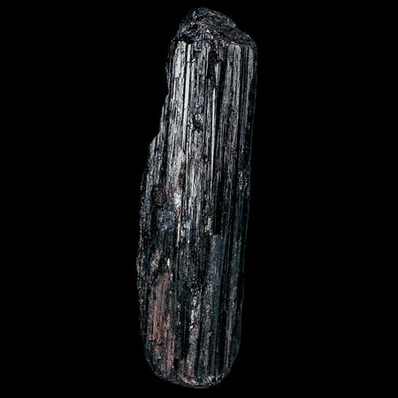 3.9" Natural Rough Black Tourmaline Mineral Crystal Specimen Schorl Brazil