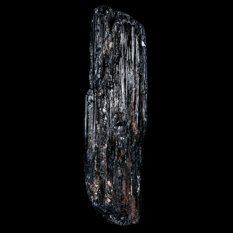 3.9" Natural Rough Black Tourmaline Mineral Crystal Specimen Schorl Brazil - Fossil Age Minerals