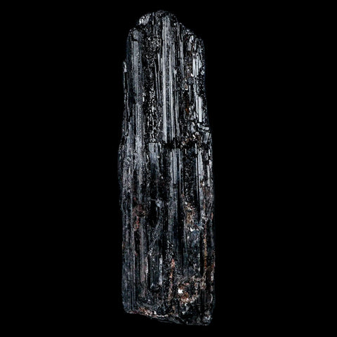 3.9" Natural Rough Black Tourmaline Mineral Crystal Specimen Schorl Brazil - Fossil Age Minerals