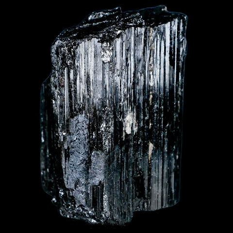 2.5" Natural Rough Black Tourmaline Mineral Crystal Specimen Schorl Brazil - Fossil Age Minerals