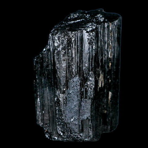 2.5" Natural Rough Black Tourmaline Mineral Crystal Specimen Schorl Brazil - Fossil Age Minerals