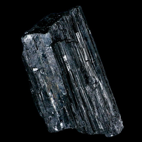 3.1" Natural Rough Black Tourmaline Mineral Crystal Specimen Schorl Brazil - Fossil Age Minerals