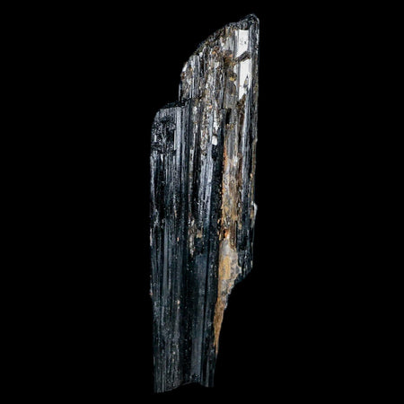 3.9" Natural Rough Black Tourmaline Mineral Crystal Specimen Schorl Brazil