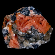 2.3" Sparkly Orange Barite Blades, Cerussite Crystals, Galena Crystal Mineral Morocco