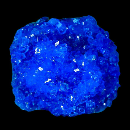 1.9" Electric Blue Chalcanthite Mineral Crystal Specimen Location Poland Sokolowski