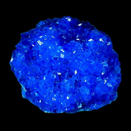 1.9" Electric Blue Chalcanthite Mineral Crystal Specimen Location Poland Sokolowski