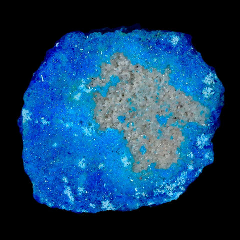 1.9" Electric Blue Chalcanthite Mineral Crystal Specimen Location Poland Sokolowski - Fossil Age Minerals