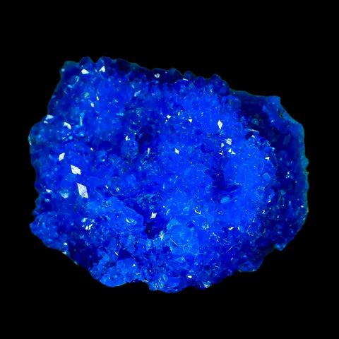 1.9" Electric Blue Chalcanthite Mineral Crystal Specimen Location Poland Sokolowski - Fossil Age Minerals