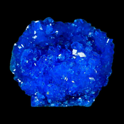 2.1" Electric Blue Chalcanthite Mineral Crystal Specimen Location Poland Sokolowski - Fossil Age Minerals