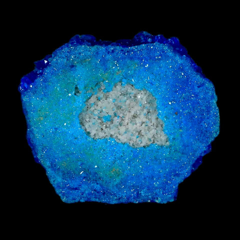 2.1" Electric Blue Chalcanthite Mineral Crystal Specimen Location Poland Sokolowski - Fossil Age Minerals