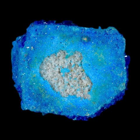 2.1" Electric Blue Chalcanthite Mineral Crystal Specimen Location Poland Sokolowski - Fossil Age Minerals