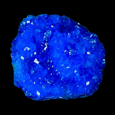 2" Electric Blue Chalcanthite Mineral Crystal Specimen Location Poland Sokolowski