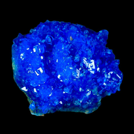 2.1" Electric Blue Chalcanthite Mineral Crystal Specimen Location Poland Sokolowski