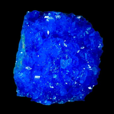 1.8" Electric Blue Chalcanthite Mineral Crystal Specimen Location Poland Sokolowski