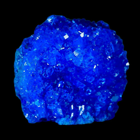 1.9" Electric Blue Chalcanthite Mineral Crystal Specimen Location Poland Sokolowski