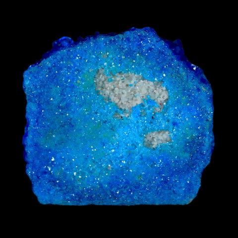 1.9" Electric Blue Chalcanthite Mineral Crystal Specimen Location Poland Sokolowski - Fossil Age Minerals