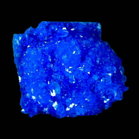 1.8" Electric Blue Chalcanthite Mineral Crystal Specimen Location Poland Sokolowski