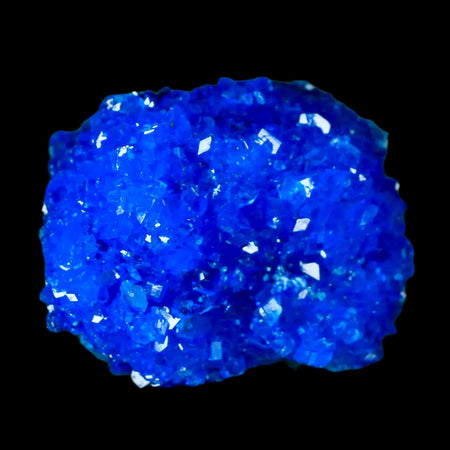 1.9" Electric Blue Chalcanthite Mineral Crystal Specimen Location Poland Sokolowski